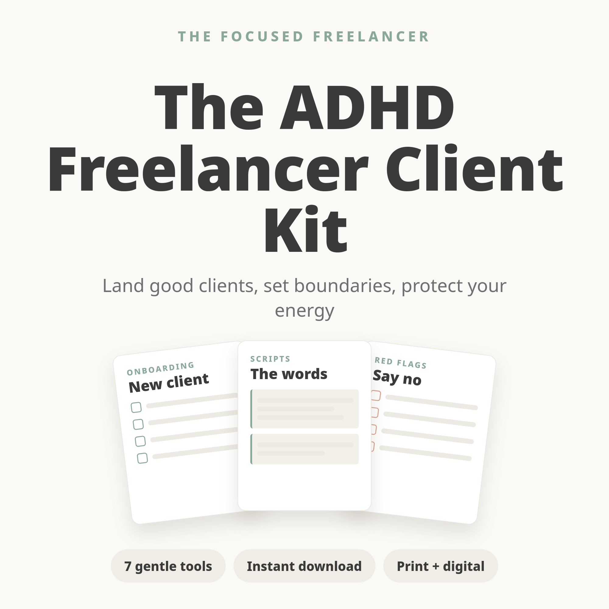 ADHD Freelancer Client Kit